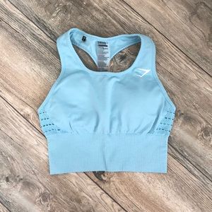 Gymshark Energy Seamless Sports Bra- Sky Blue NWOT